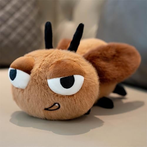 AQCQDQ Kuscheltier Fliegen, Hässlich Kuscheltier Insekten, Klein Insekten Plüschtier Mücken Kakerlaken, Tierchen Stofftier Spielzeug Plush Toy, Geschenk für Freunde und Kinder (Kakerlaken,23 cm)