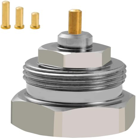 HUAREW Lot de 1 Adaptateur de vanne de radiateur, adaptateur à filetage fin M30x1,0 à M30x1,5 pour vannes Oventrop 1011445, pour thermostat/vanne de chauffage