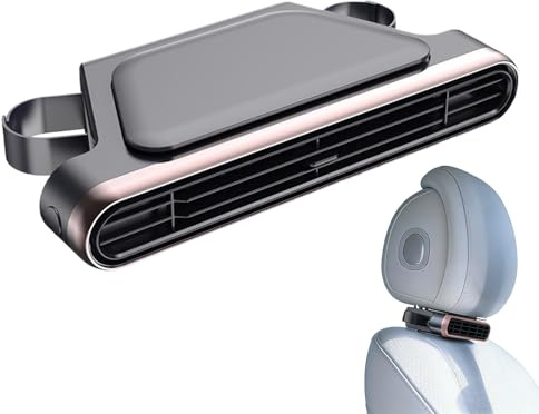 Ventilateur auto pour passagers,Gadget USB silencieux à flux d'air puissant,Ventilateur siège arrière fixable - pour trajets, voyages, camping, sorties familiales, âges, camions et voitures