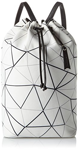 Boscha Damen Rucksackhandtasche Mehrfarbig (Black/White) BO-1187-EM_BLACK/WHITE