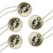 EUROBRYTE Lot de 5 Douilles GU10 Blanc en Céramique pour Ampoule Halogène ou Led