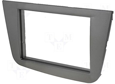 CARAV 40-158 doppel DIN Autoradio Radioblende für SEAT Altea 2004, Toledo 2004-2009, Altea XL 2006+ in anthrazit