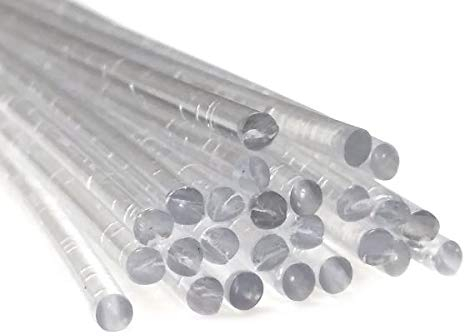 Plastique baguettes de soudure PC Transparent 3mm Ronde 25 Barres