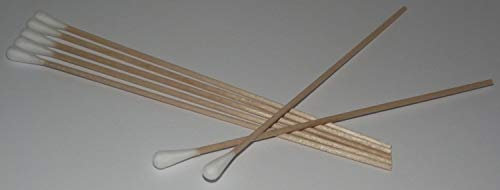 1000 Wattestäbchen a Holz, 15 cm lang unsteril Reinigungsstäbchen Reinigung Applikator Watteträger für Make-up, Reinigung, Polieren Fa.ars