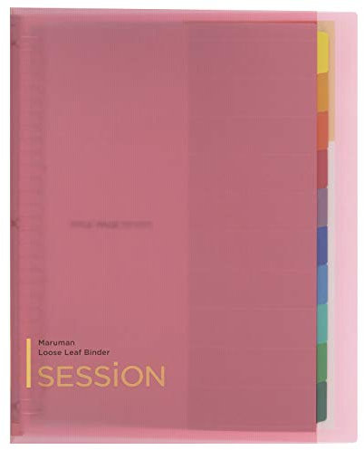 Maruman F584-08 Schnellhefter A4 Session, 30 Löcher, pink