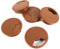 5X Light Brown Desk Grommets - 80mm Cable Tidy Discs for Office/School Desks and Media Units