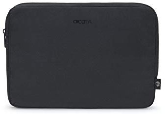 DICOTA ECO Sleeve Base Notebookhülle – Schutz vor Kratzern und Beschädigungen, aus recycelten PET-Flaschen, 14-14,1 Zoll, schwarz