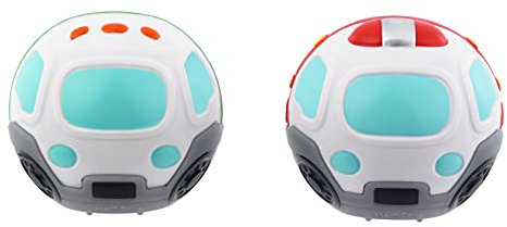 Little Tikes Learn & Play Roll Arounds - Big Truck 2-Pack - Durable Ball & Car Toy for Toddlers - Push & Roll with Ease, Easy to Grip - Encourages Imagination - For Kids Ages 18 Months+