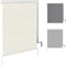 WOLTU Toldo Vertical Exterior, Estor Persiana Enrollable Retráctil con Manivela Manual, Estor para Balcón Terraza Jardín, Pantalla de Privacidad Toldo, Protección Solar UV 100x140 cm Beige