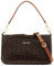 Calvin Klein Damen Lucy Schultertasche mit DREI Fächern, Braun/Khaki/Karamell-Prägung, Einheitsgröße