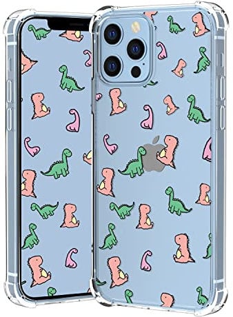 XIMIZU Phone Case for iPhone 13 Pro Max,Cute Dinosaur Pattern Design Soft TPU Anti-Yellowing Anti-Scratch Shockproof Cover Cases for iPhone 13 Pro Max 6.7 inch