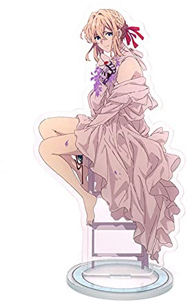 Violet Evergarden - Statuetta in acrilico con supporto in plastica acrilica, decorazione per adulti