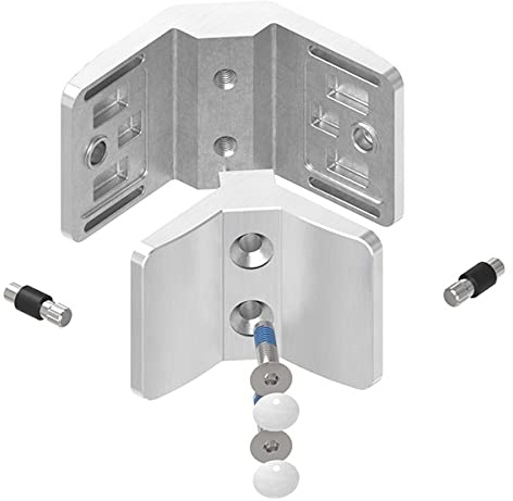 Pince d'angle pour verre 90° Mod. 24 en V4A