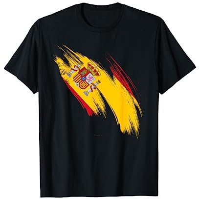 Bandera de España España España Divertido Orgullo Corazón Camiseta