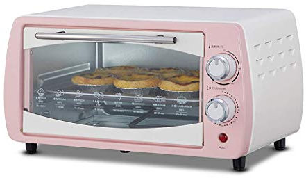 Mini forno da 10 l, temperatura regolabile 0 – 230 ℃ e timer da 60 minuti, controllo indipendente della temperatura, forno elettrico, cottura di torte e pane, multifunzione automatico con accessori