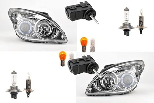 Johns, Scheinwerfer passend für Hyundai i30 10/07-06/10 Leuc. Links Rechts + Stellmotor