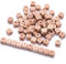 HERZWILD 72pcs holzperlen mit buchstaben buchstabenperlen holzperlen würfel herz holzperlen stern holzperlen12mm natur holzperle zum Basteln für Handwerk