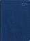 Taschenkalender blau 2024 - Bürokalender 10,2x14,2 - 1 Woche auf 2 Seiten - flexibler Kunststoffeinband - Notizheft - Wochenkalender - 640-1015