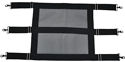 predolo Large Horse Stall Guard Allows Air Flow Heavy Duty Black Chain Hooks Straps