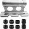 JOLIGAEA Auto Fahrrad Dachträger Gabelhalterung LKW Block Schnellspanner, Fahrradträger Schnellspanner Fester Clip, Vielseitiger Fahrradblock, M5/M12/M15x100mm M15x110mm, Silber