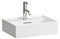 LAUFEN Kartell Handwaschbecken, unterbaufähig, 3 Hahnlöcher, mit Überlauf, 450x340mm, H8153307161081, Farbe: Schwarz Matt