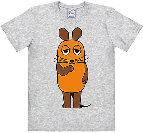 Logoshirt® Die Sendung mit der Maus T-Shirt Damen & Herren | Offiziell lizenziertes Maus-Motiv, weiche Baumwolle, lustiges Cartoon T-Shirt, ideal für Sendung mit der Maus-Fans