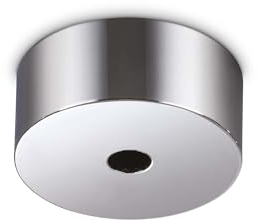 Generico Deckenrosette mit Magnet aus verchromtem Metall für 3 Kabel für Kronleuchter und Pendelleuchten, Ersatzteil, Drahtabdeckung, Befestigung Kronleuchter