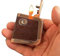 BAILEYU Vintage Kerosin Feuerzeug Windproof Durable Leder Pfeife Feuerzeug Soft Flame Reusable Pocket Zigarrenfeuerzeug für Sammlung Dekorative,Brown