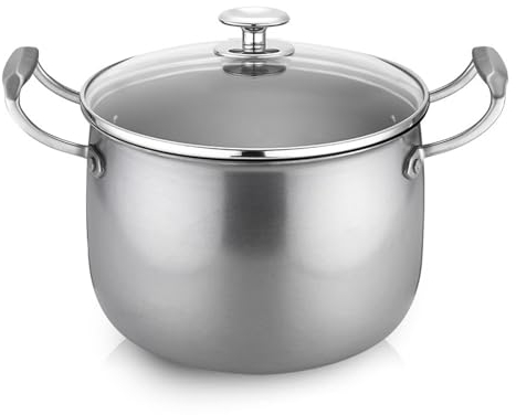 Pentola In Titanio Con Coperchio Visibile, Pentola In Titanio Puro, Pentole Resistenti Per Cucina Domestica E Ristorante Cucinare Spaghetti/Zuppa Bollente/Stufato Di Manzo, Lavabile In Lavastoviglie