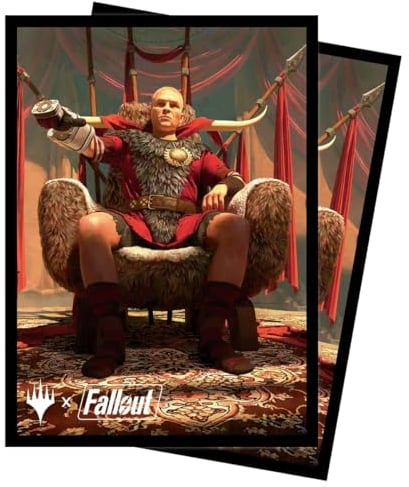 Ultra PRO - Fallout 100ct Deck Protector® Sleeves - Caesar, Legion’s Emperor - for Magic: The Gathering, Exclusive Protective Collectible Trading Card Game Artwork Sleeves Pack