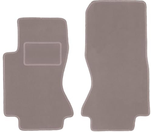 Wielganizator Automatte – Passend für Jaguar S-Type X204 Limousine 2002-2008 – Velours – Autozubehör - Auto Fußmatten – Fußmatte Auto – 2-teilig - beige