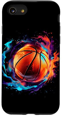 Basketball T-Shirt Basketballer Geschenk Basketball Ball Hülle für iPhone SE (2020) / 7 / 8