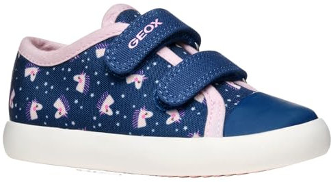 Geox B GISLI Girl B, Scarpe da Ginnastica Bimba 0-24, Avio/Lt Pink, 20 EU