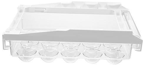 BUGUUYO 1pezzi Contenitore Per Uova Da Frigo Con Design Portauova Trasparente e Salvaspazio Per Organizzazione Frigorifero Rack Per Uova Resistente e Pratico