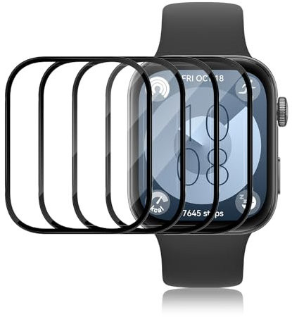 ELYCO [4 Pack Protector de Pantalla para HUAWEI Watch Fit 3, Cobertura Completa Flexible TPU Protector Pantalla [Anti-Arañazos] [Sin Burbujas] [No es de cristal] Protectora
