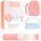 DUAIU Brosse Massage Cuir Chevelu avec Applicateur Huile Cheveux, Masseur Tete Cheveux Brosse Silicone Cheveux, Applicateur d'huile Capillaire pour Teinture et Soins des Cheveux (3PCS)