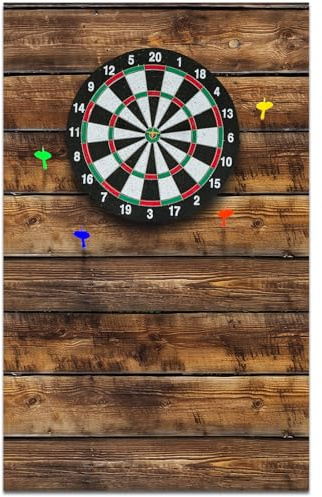 Hahafelt Felt Wood Grain Dart Board Wall Protectors Square Dart Board Backing Tiles Dartboard Backboard Cork Backboard Alternative(Grain,36 x 24 x 0.5 Inch)