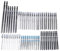 Puzzlehblätter, 57pcs Jigsaw Blades Set Jig Saw Saw Saw Blades mit T Shank Jig Sägemodelle Ersatz HCS HSS SK5 für Holz -Plastik -Metall -Schneiden Holzbearbeitung
