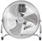 UR CHOICE High Velocity Metal Chrome Floor Fan 20 Inch, Portable Pedestal Desk Air Circulator with 3 Speed Settings, Heavy Duty Electric Standing Fan for Home, Gym, Office, Warehouse, Garage, Events