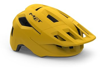 MET Shelter MTB Cycling Helmet, Burned Yellow Matt, Size 52-56cm