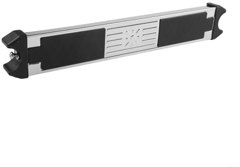 Pumixiy Edelstahl Poolleiter Stufen Ersatz für oberirdische und unterirdische Schwimmbäder - rutschfeste Gummiauflagen, 50 x 7,5 x 2,5 cm, Si