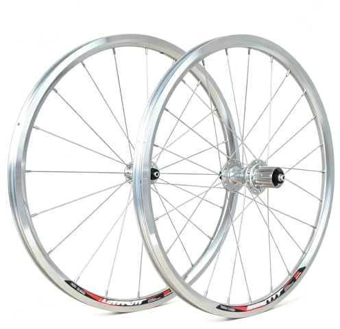 16/20 Zoll BMX Faltrad-Laufradsatz 305 349 406 451 Aluminiumlegierung Felgen V-Brems Schnellspanner Vorderrad Hinterrad Fahrrad Laufräder 74/130mm Für 8-11 Gang Kassette
