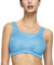 Deyllo Damen Sport BH Große Brüste starker Halt Sport-BHS Ohne Bügel für Fitness Joggen Lauf Yoga(Blau,44C / 100C)