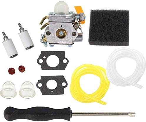 AISEN Carburettor with Air Filter and Screwdriver Set for Ryobi RBC30SET RLT30CET RHT2660DA RLT26CD RLT26CDS 26cc 30cc Homelite Grass Trimmer Replacement Zama C1U-H60 308054003 985624001