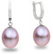 Orecchini pendenti con perle coltivate d'acqua dolce 10-11 mm Secret & You Argento sterling 925 - Disponibili in diversi colori naturali bianco, rosa e arancione e trattati grigio e nero