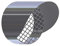 Intrusion suction grille with rain cover for smoke discharge condensing boiler diam. 80 mm. stainless steel