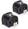 Wii Motion Plus Adapter, 2 Packs Upgraded Motion Attachment for Wii Remote Controller (Black)