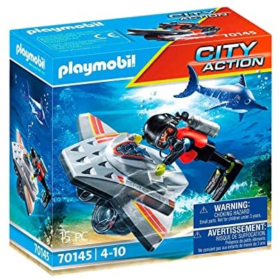 PLAYMOBIL City Action 70145 Seenot: Tauchscooter im Rettungseinsatz, Ab 4 Jahren