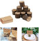 YUEMING 10Pcs Place Card Holders, Rustic Wood Table Card Holder, Number Stand with 10 Kraft Paper Wooden Menu Holder Place Name Memo Card Holder for Wedding Decorations and Party