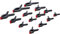 BGS Diy 91837 | Leimzwingen-Satz | 14-tlg. | bewegliche Spannbacken | Feder-Klemme | Feder-Zwinge